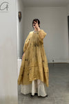 Mutedance 24 Spring/Summer Silk Loose Cardigan Dress MD-MD24SS35-G gold PM142